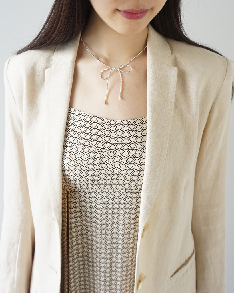 リボンネックレス