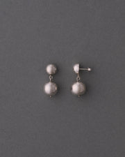 【NINA&JULES】ダブルボールシルバーピアス