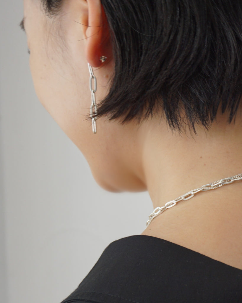LOYTO STORE｜【NINA&JULES(ニナ・エ・ジュール)】レクタングルチェーンピアス